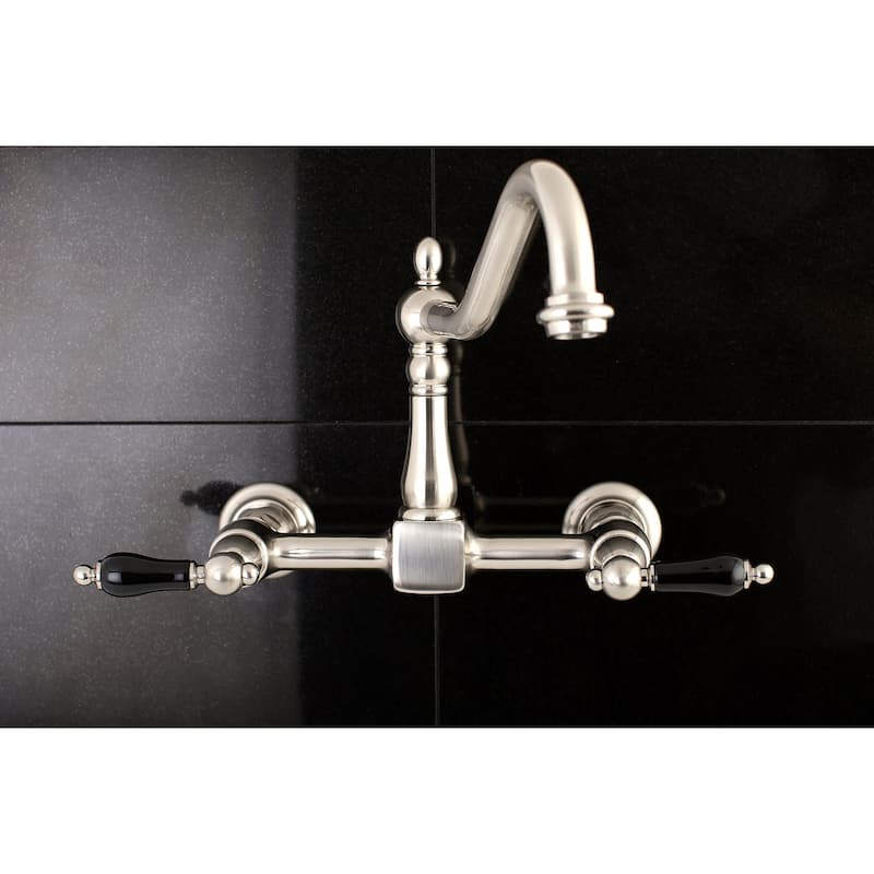 Kingston Brass Duchess 1.8 GPM Wall Mounted Bridge Kitchen Faucet