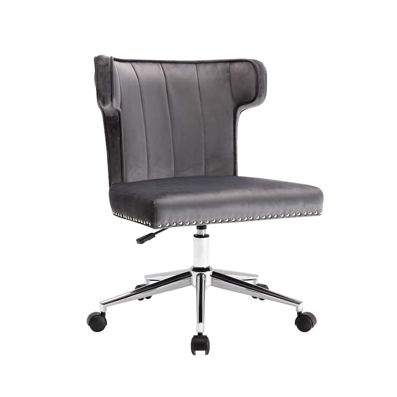 Porthos Home Cole Ergonomic Office Chair, Casters and Footers Both Included - Grey