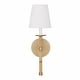 preview thumbnail 5 of 4, Tulum 1-light Matte Brass Wall Sconce - Matte Brass