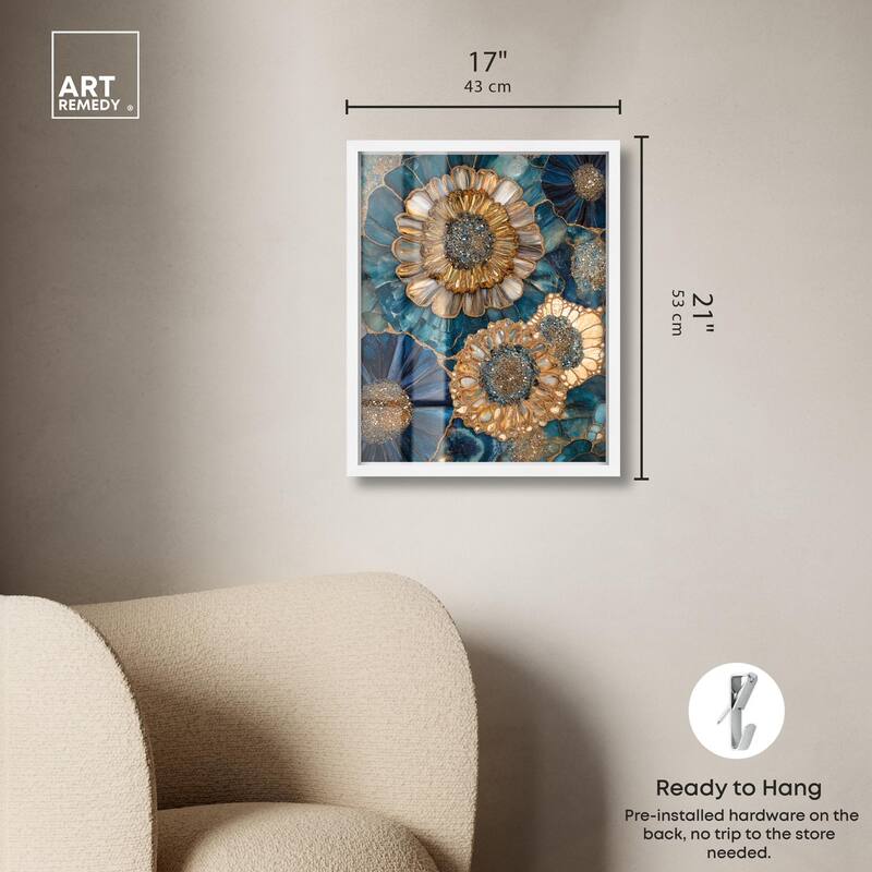 Opulent Geode I Shadowbox by Art Remedy
