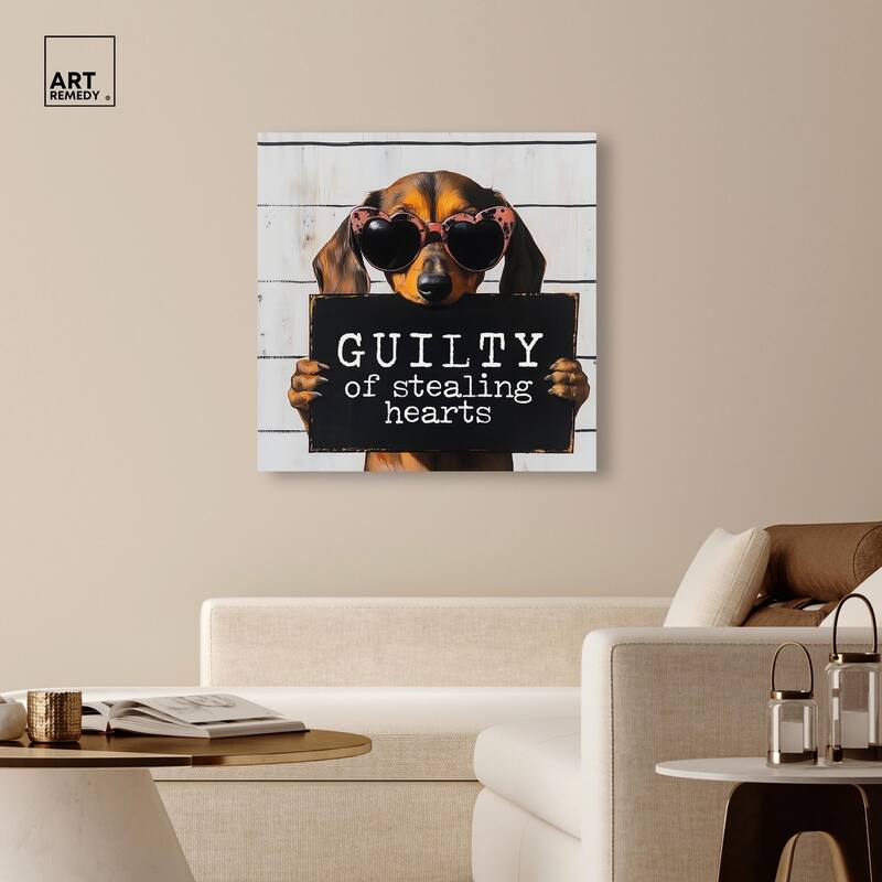 Guilty of Stealing Hearts Canvas by Art Remedy, Gallery Wrapped