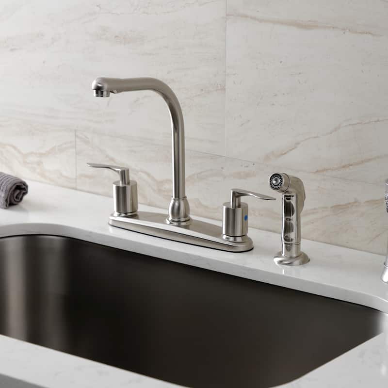 Serena Centerset Kitchen Faucet with Plastic Sprayer