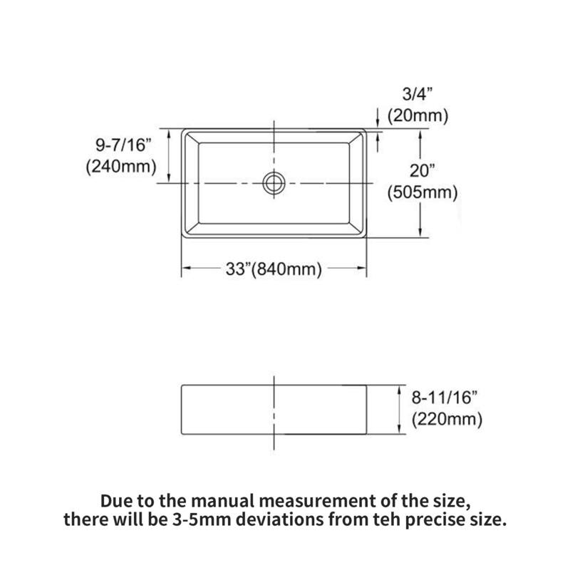 White Farmhouse Single Bowl Ceramic Kitchen Sink