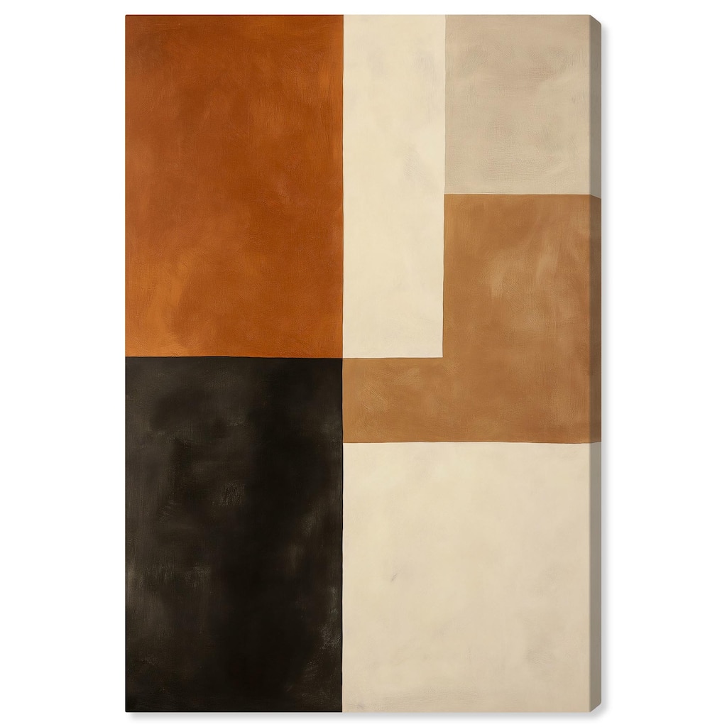 Tonal Grid II Canvas by Art Remedy, Gallery Wrapped