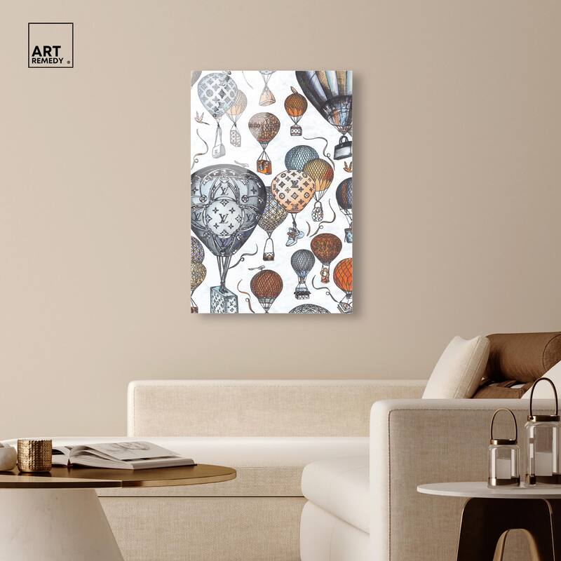 Doll Memories - Fashion Balloons Acrylic by Art Remedy, Ready to Hang