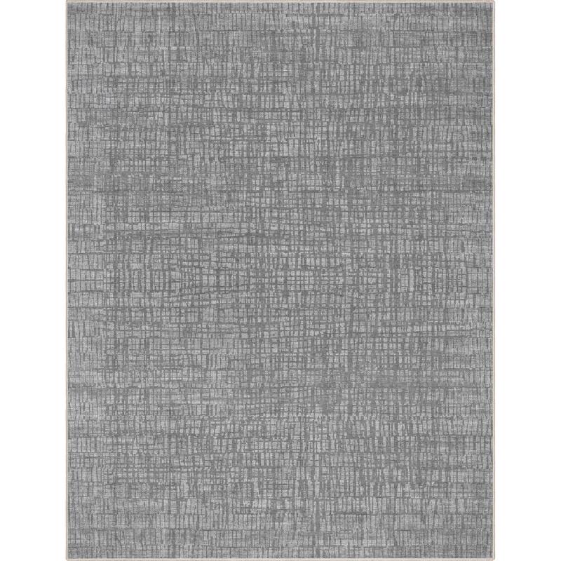 Well Woven Abstract Nightscape Geometric Flat-Weave Area Rug - 5' 3" x 7' 3" - Gray - Rectangle
