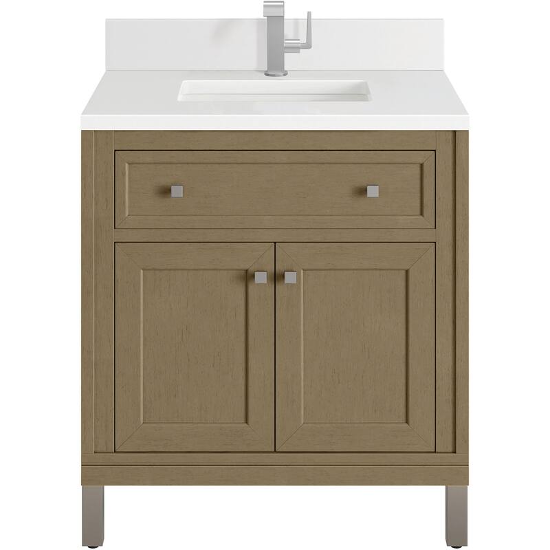 James Martin Vanities 503-V30-1WZ Chicago 30" Free Standing Single - Walnut Whisper