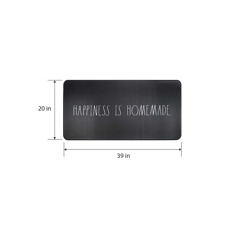 Rae Dunn Anti Fatigue Kitchen Mat - 20" x 39"