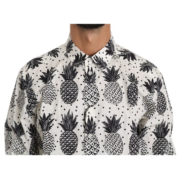 white pineapple shirt