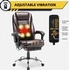 preview thumbnail 17 of 57, EROMMY Heated Massage Executive Office Chair, PU Leather with Retractable Footrest
