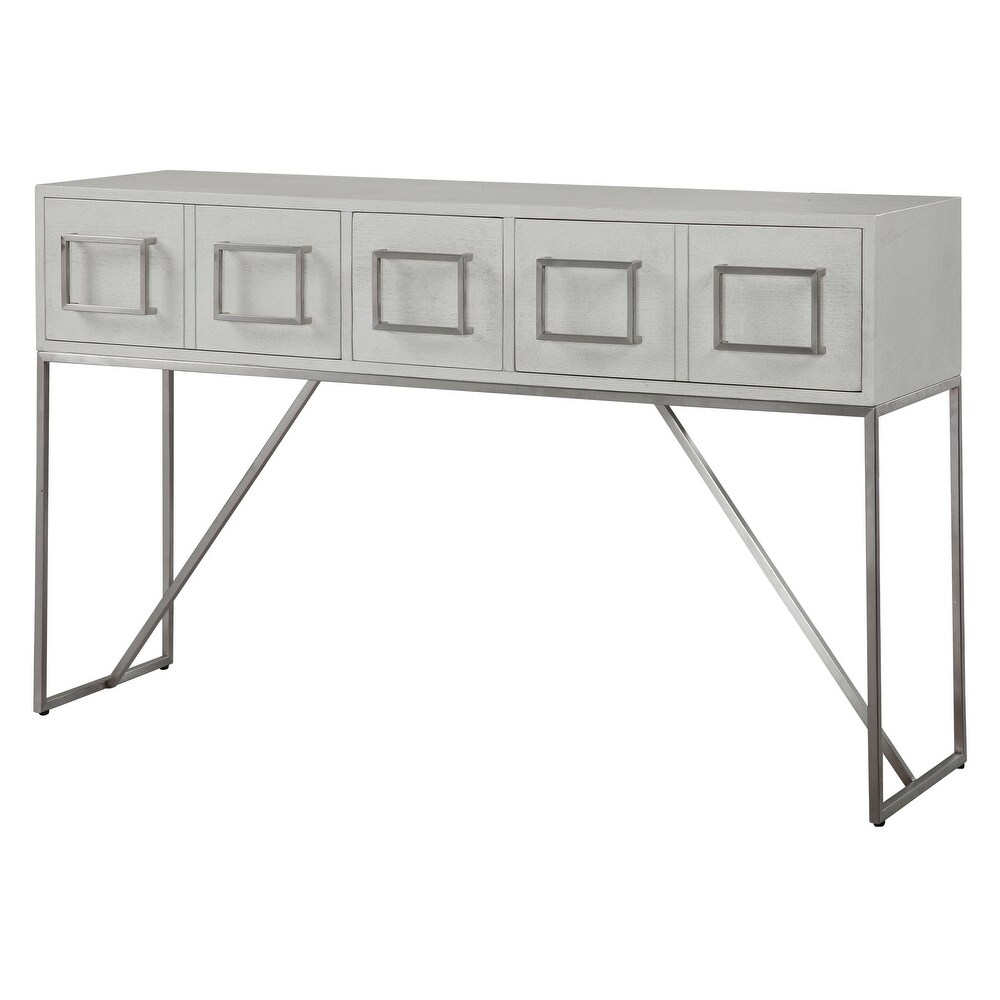 Uttermost Abaya White Console Table (Wood)