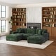 preview thumbnail 25 of 131, Oversized Chenille Modular Sectional Sofa Conversation Set with 2 Ottomans