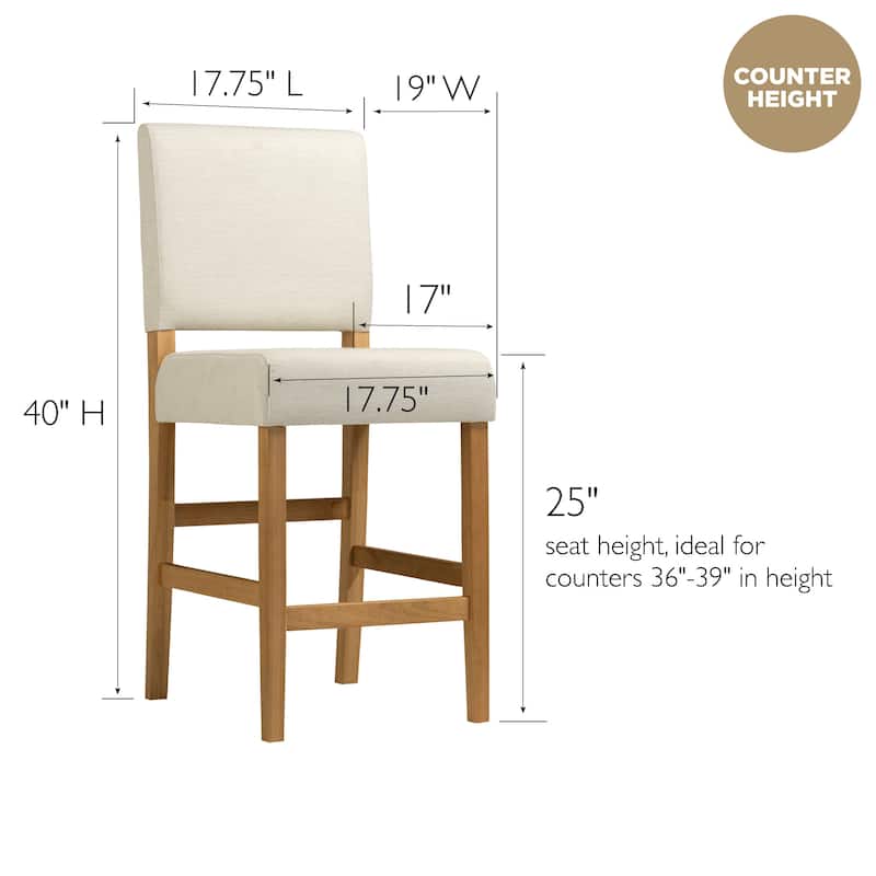 Leick Home Brax Upholstered Counter Height Barstool