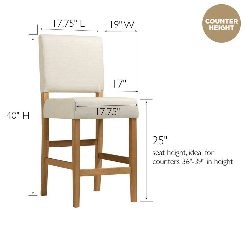 Leick Home Brax Upholstered Counter Height Barstool