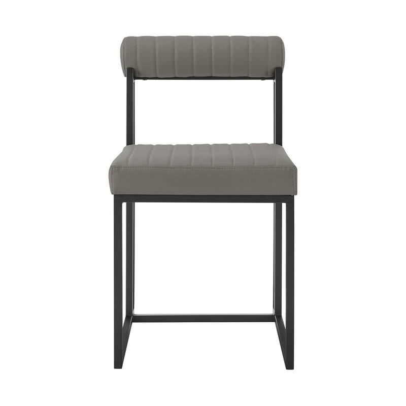 Kai Anastasia 7 Piece Rectangular Glass Dining Table Set with Metal Frame and Upholstered Chairs