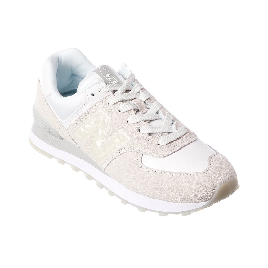 all white new balance sneakers womens