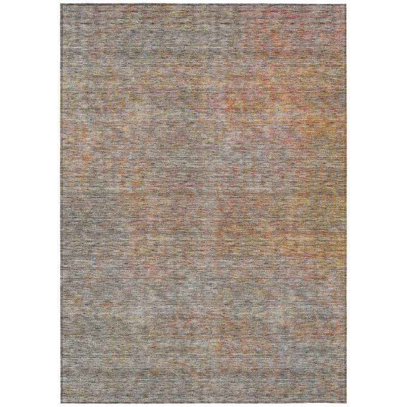 HomeRoots Abstract Transitional Rectangle Outdoor Rug