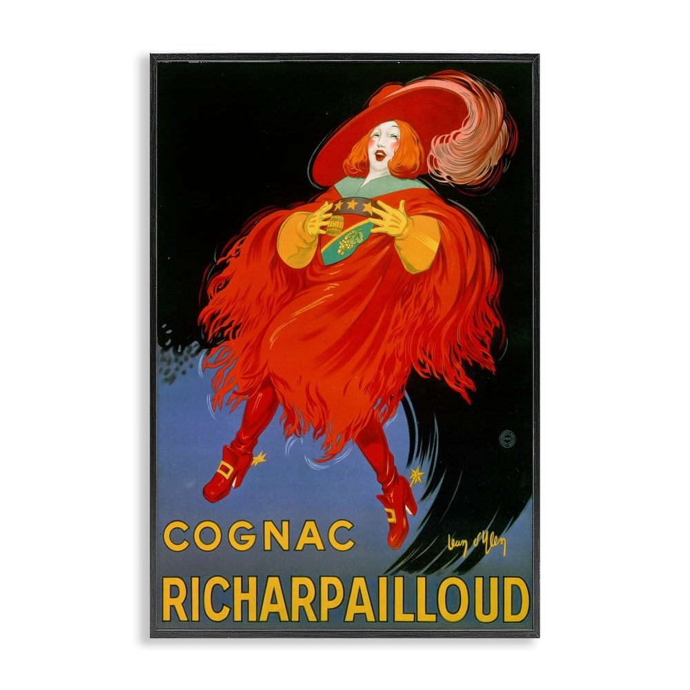 Stupell Vintage Cognac Advertisement Framed Giclee Art Design By Marcus Jules