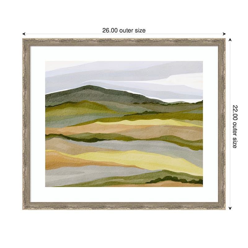 Kate and Laurel Framed Art Gentle Wilderness by Nikita Jariwala