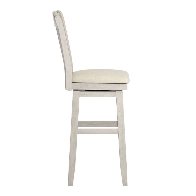Eleanor Slat Back Wood Swivel Stool by iNSPIRE Q Classic