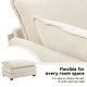 preview thumbnail 5 of 150, Corduroy Sectional Sofa with Removable Ottomans & Ultra-soft Cushions for Living Room & Bedroom