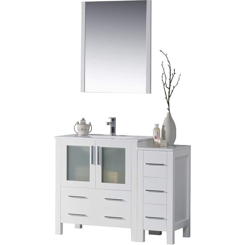 Blossom Sydney 42 Inch Solid Wood Bathroom Vanity with Sink & Cabinet