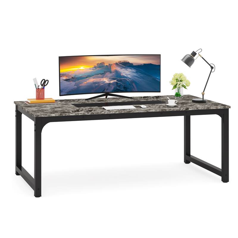 78.7" Modern Computer Desk, Large Office Executive Desk