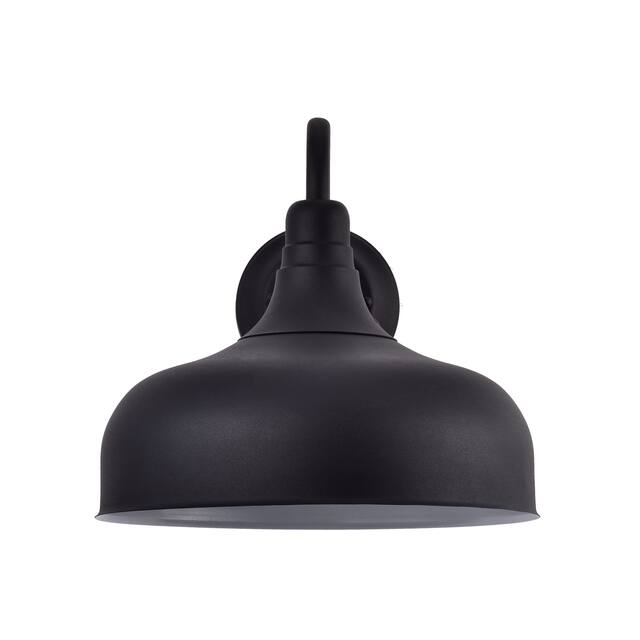 11.75" Black Gooseneck 12W LED Outdoor Barn Light