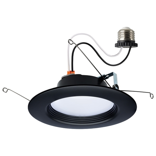 9 Watt LED Downlight Retrofit 5 6 Inch CCT Selectable 120 Volts Black Finish Bed Bath Beyond 40098901