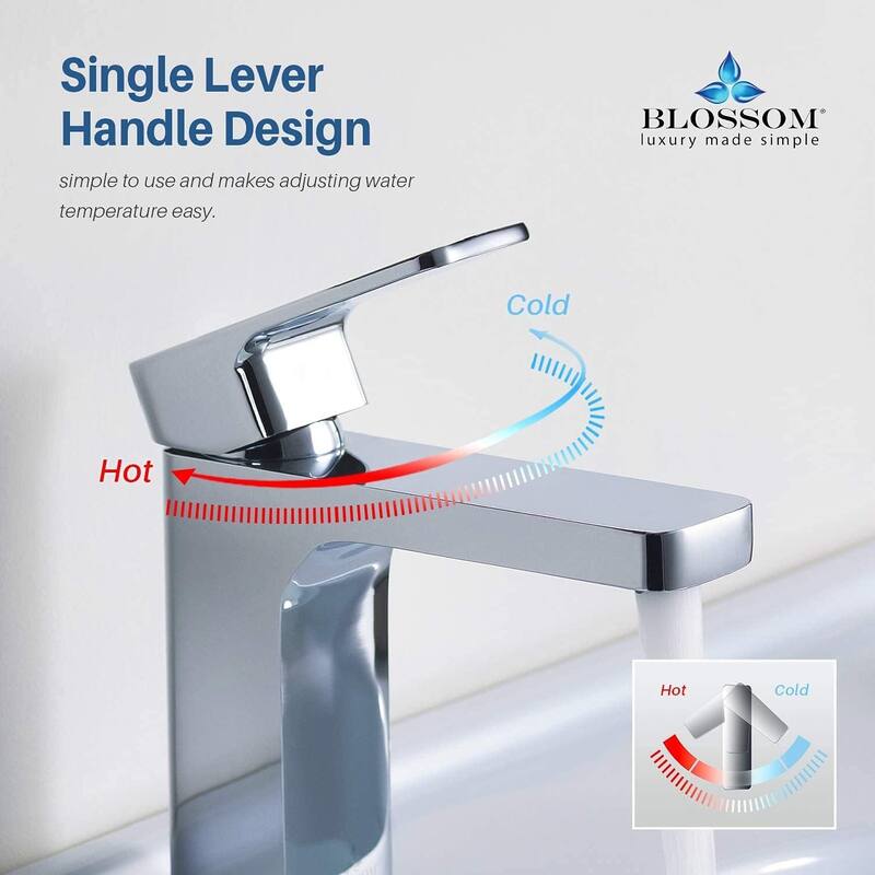 Blossom Stainless Steel Bathroom Sink Faucet