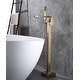 preview thumbnail 2 of 3, brushed gold floor mount tub filler free standing - 8' x 10'