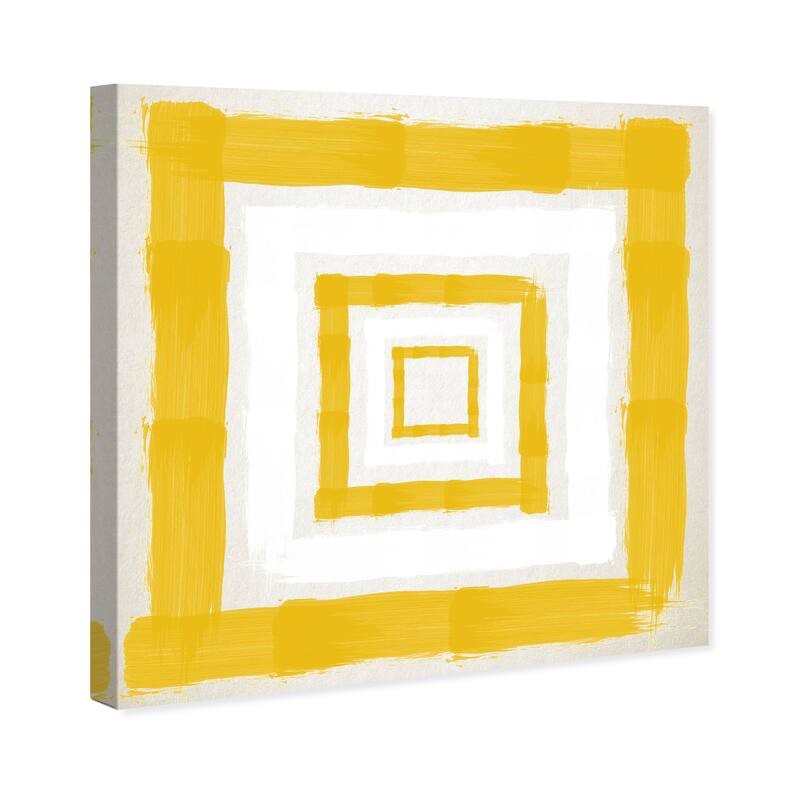 Wynwood Studio Prints Abstract Magical Thinking Yolk Yellow and Modern & Contemporary Wall Art Canvas Print