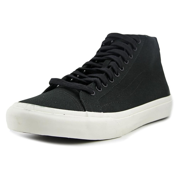 Vans Court Mid Men Round Toe Canvas Black Skate Shoe