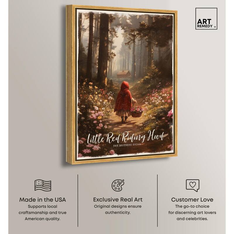 Classic Red Riding Hood Canvas by Art Remedy