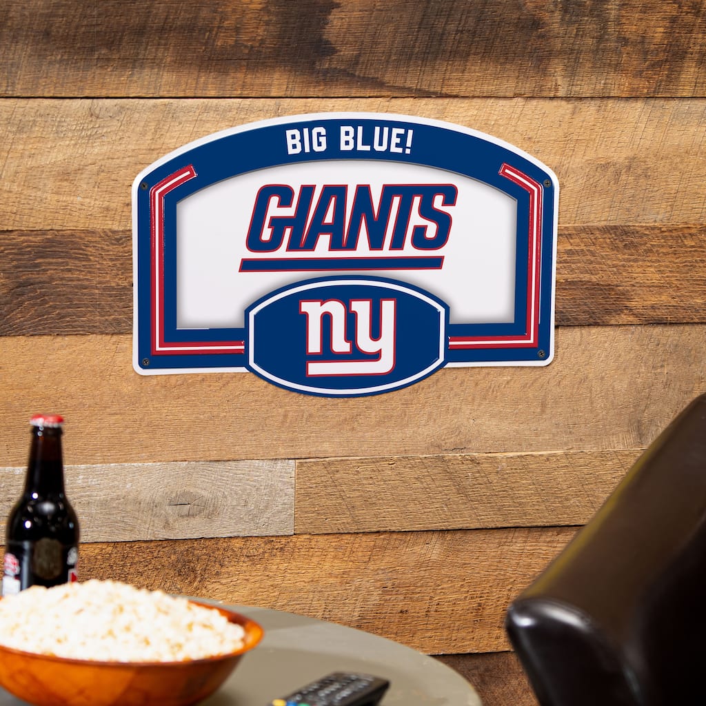 New York Giants Embossed Steel Wall Sign, 11" x 17"