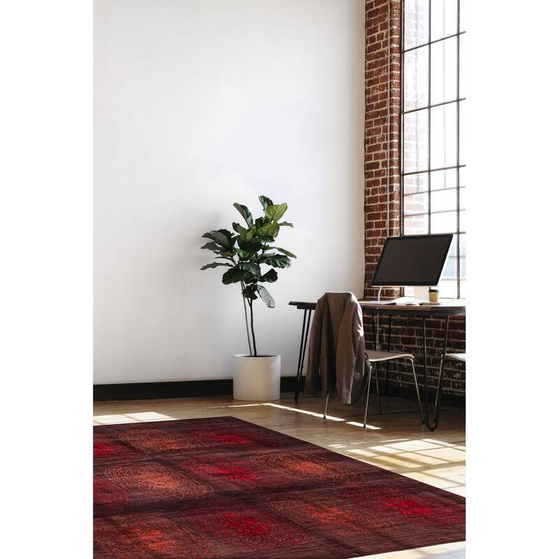 ECARPETGALLERY Hand-knotted Opulence Dark Brown Silk, Wool Rug - 8'1 x 9'9