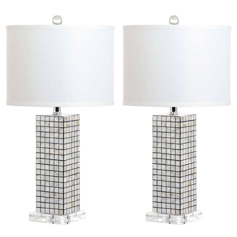 SAFAVIEH Lighting Raina 26-inch Table Lamp (Set of 2) - 13"x13"x25.5" - 13Wx13Dx26H