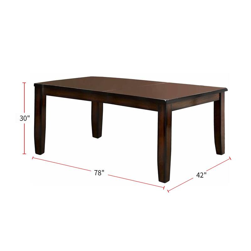Rectangular Dining Set in Dark Cherry