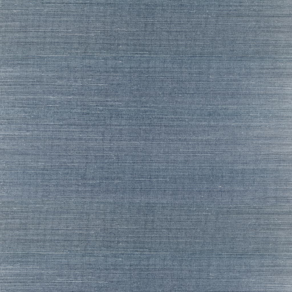 Advantage Lamphu Blue Sisal Grasscloth Wallpaper - 36in x 288in x 16.025in