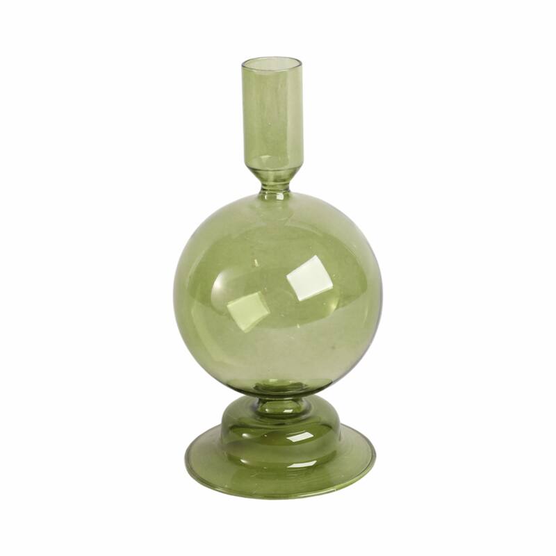 Glass Modern Bubble Taper Candle Holder