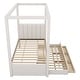 preview thumbnail 45 of 46, Upholstered Canopy Platform Bed with Trundle and Storage Drawers