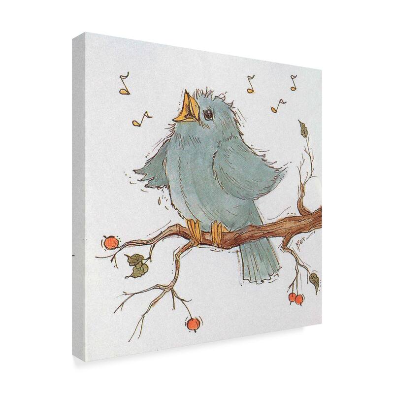 Beverly Johnston 'Blue Song Bird' Canvas Art