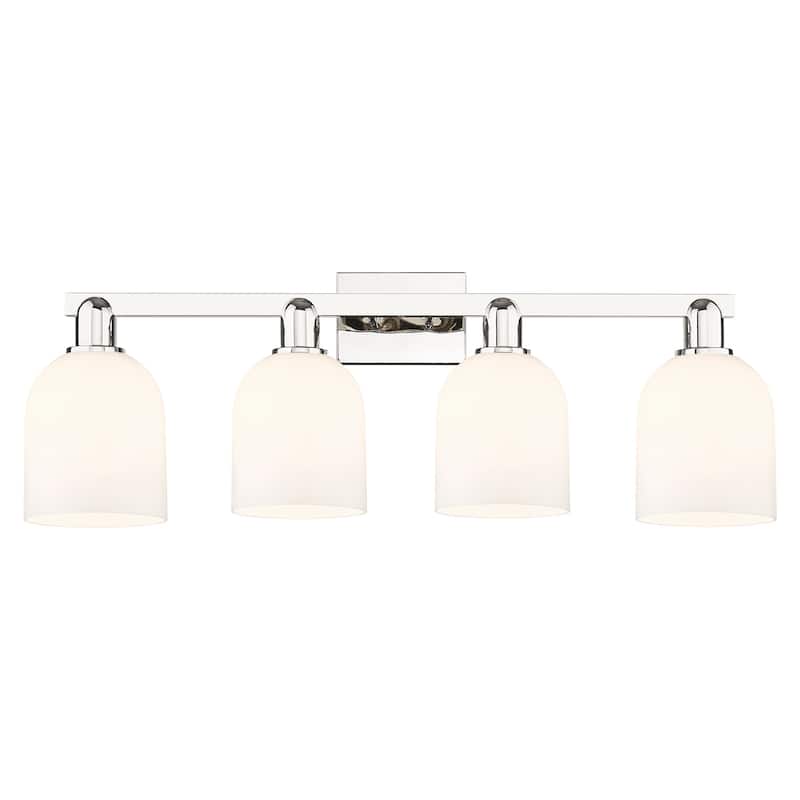 Innovations Lighting 716-4W-12-33 Bella Vanity Bella 4 Light 33" Wide - Polished Nickel / White