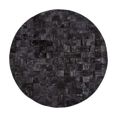 Into the Abyss I Dark Brown Wood 32" Wall Art