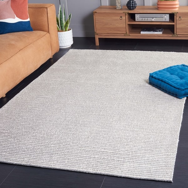 slide 2 of 36, SAFAVIEH Audrey Zyhra Modern Stripe Rug 4' x 6' - Ivory/Grey - Rectangle