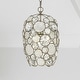 preview thumbnail 6 of 4, Palla 1 Light Antique Silver Mini Chandelier - 8.5'' W x 13.75'' H