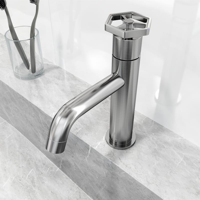 VIGO Ruxton 8" H Single Handle Single Hole Bathroom Faucet
