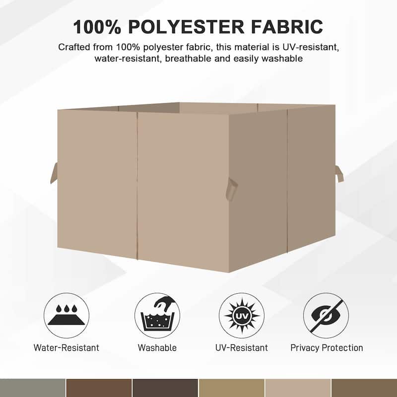 Aoodor 10' x 10' Gazebo Curtain Set，Curtain Only