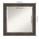 preview thumbnail 11 of 68, Beveled Bathroom Wall Mirror - Alta Frame