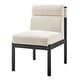 preview thumbnail 28 of 64, NPD Furniture Micah Boucle Dining Side Chair Palladian Beige / Black Frame
